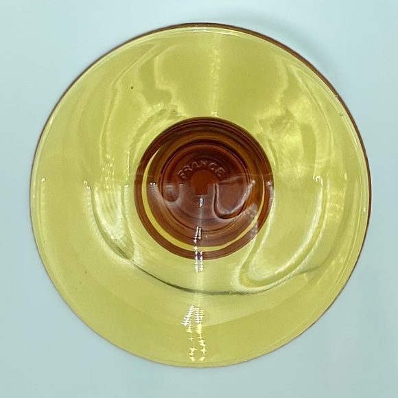 French Amber Stem Glassware - Picture 6 of 6